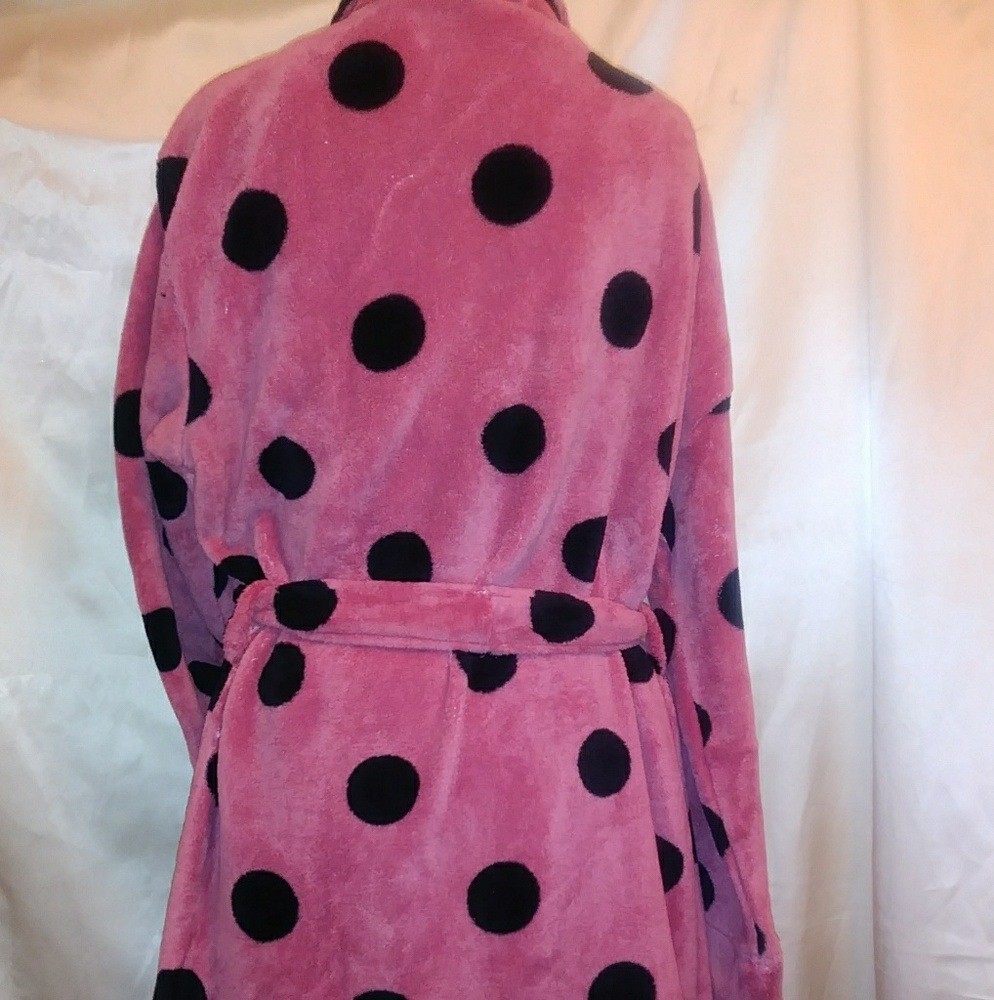 PINK!! VELOUR BATH ROBE🎆NEW🎆 - Picture 2 of 5